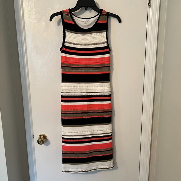 New York & Company Striped Midi Dress Size XS - Picture 3 of 6